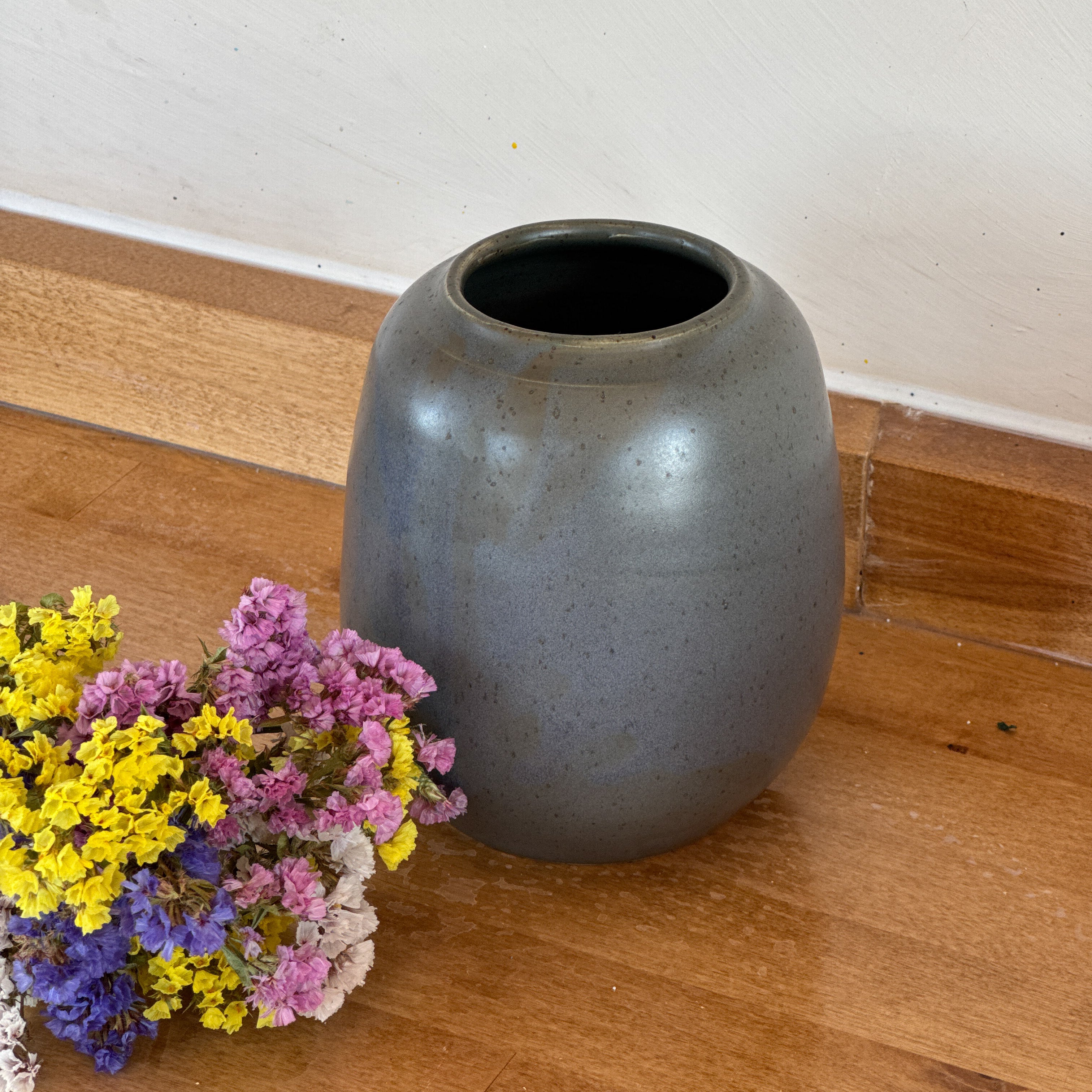 Medium Matte Blue Vase
