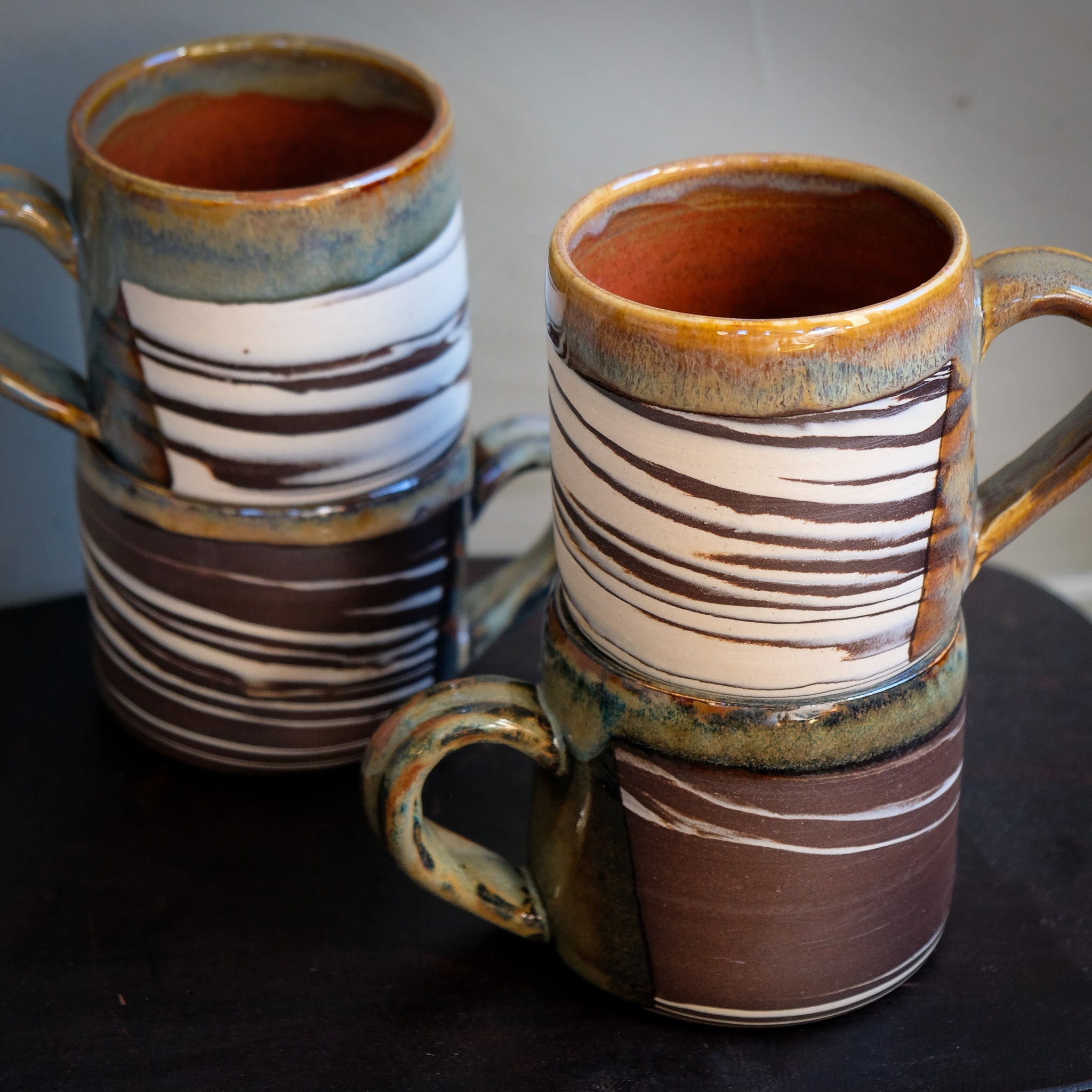 Chocolate Marbled Mugs