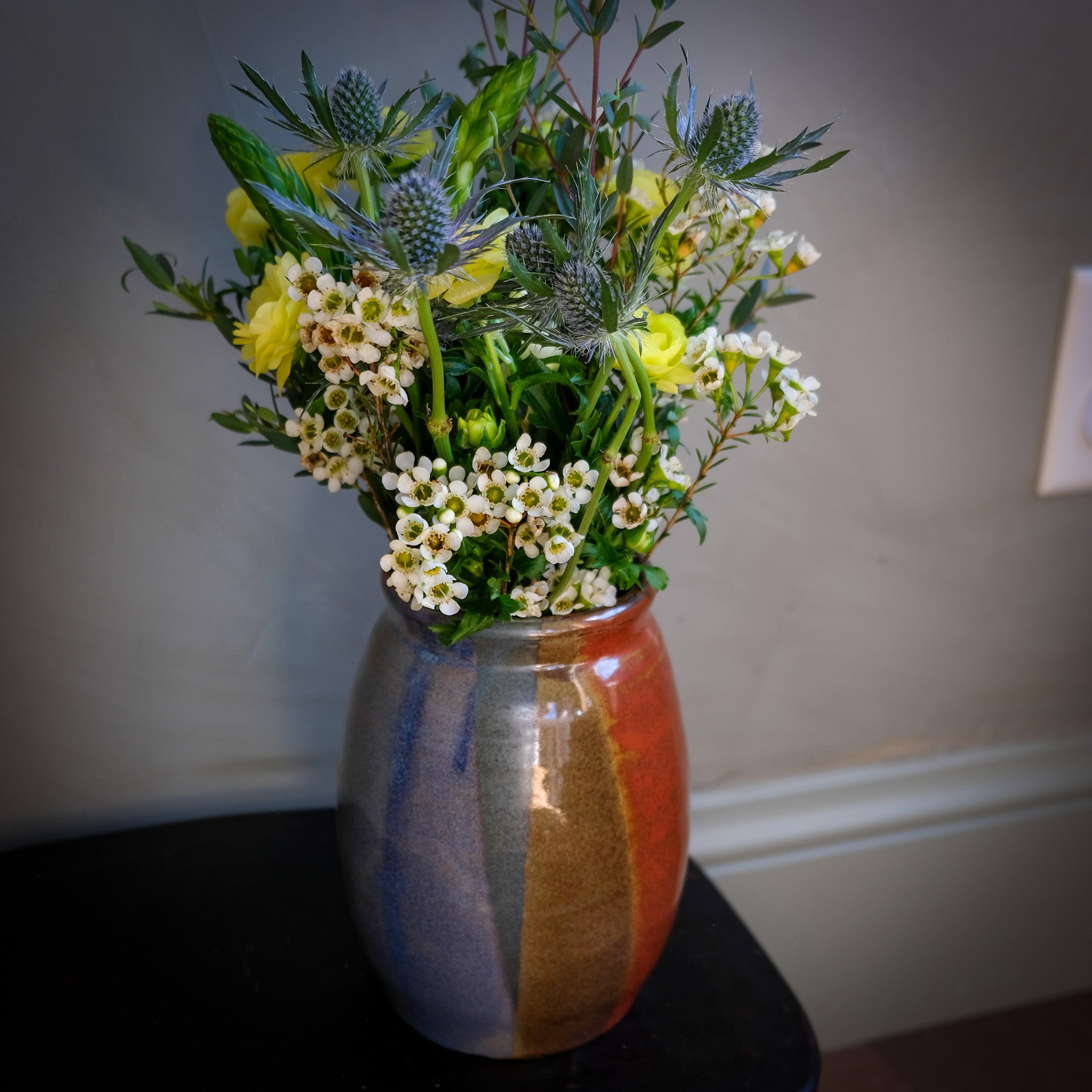 Large Tri-Color Vase