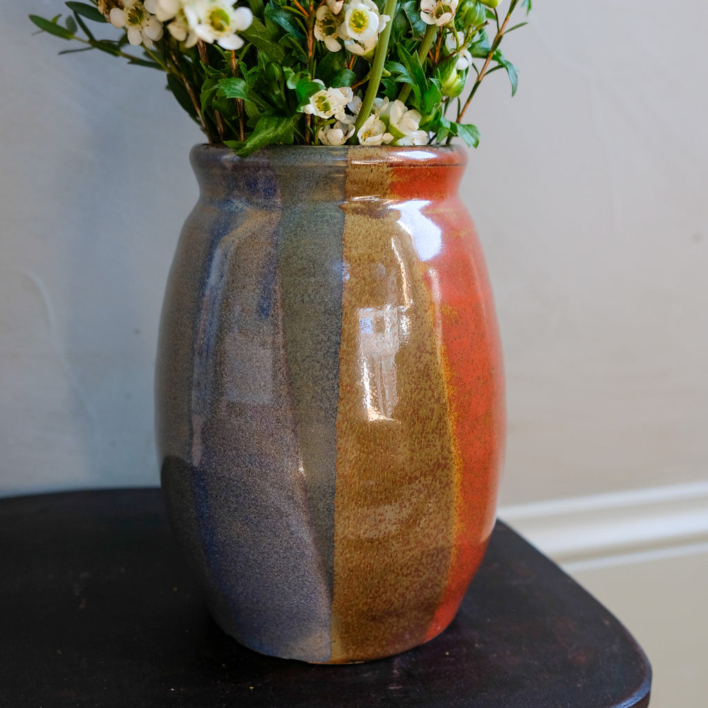 Large Tri-Color Vase