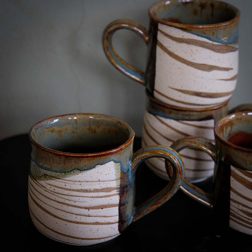 Marbled Zebra Mugs